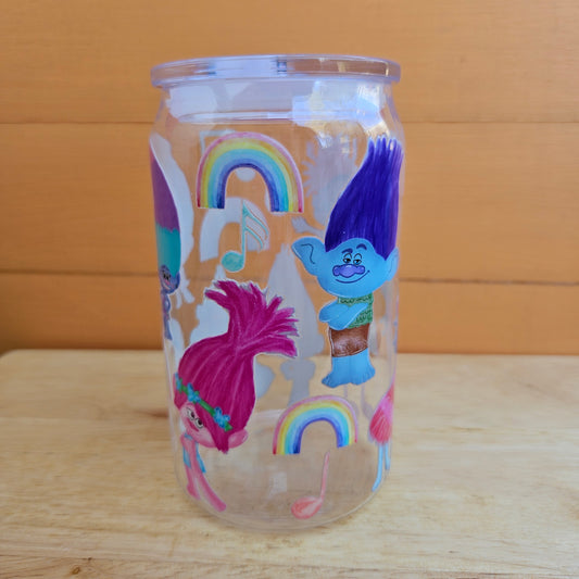 Trolls Clear Plastic Tumbler