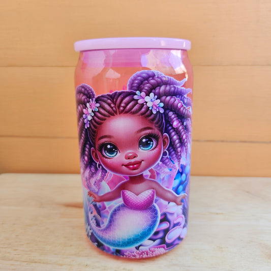 Mermaid Pink Plastic Tumbler