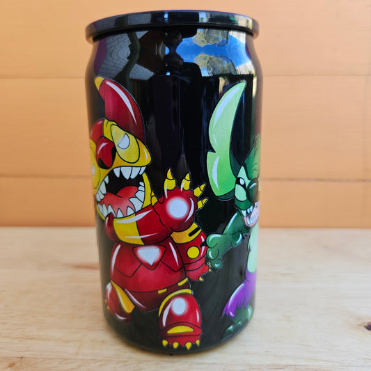 Avengers Stitch Black Plastic Tumbler