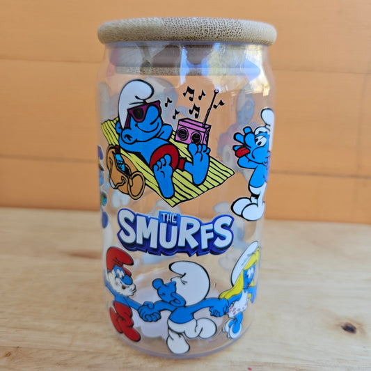 Smurfs Clear Plastic Tumbler