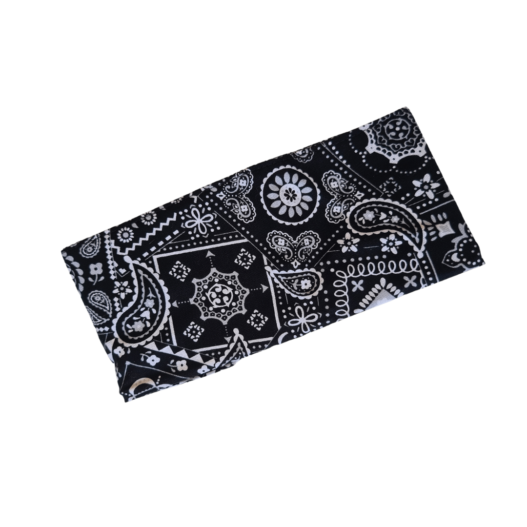 Black Bandana Wire Headbands – Bold & Bright Boutique