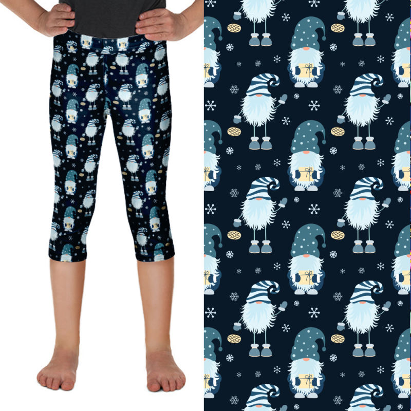 Blue Gnomes Christmas Toddler Leggings – Bold & Bright Boutique